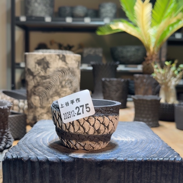 内口7.57高5.5黑陶拇指盆