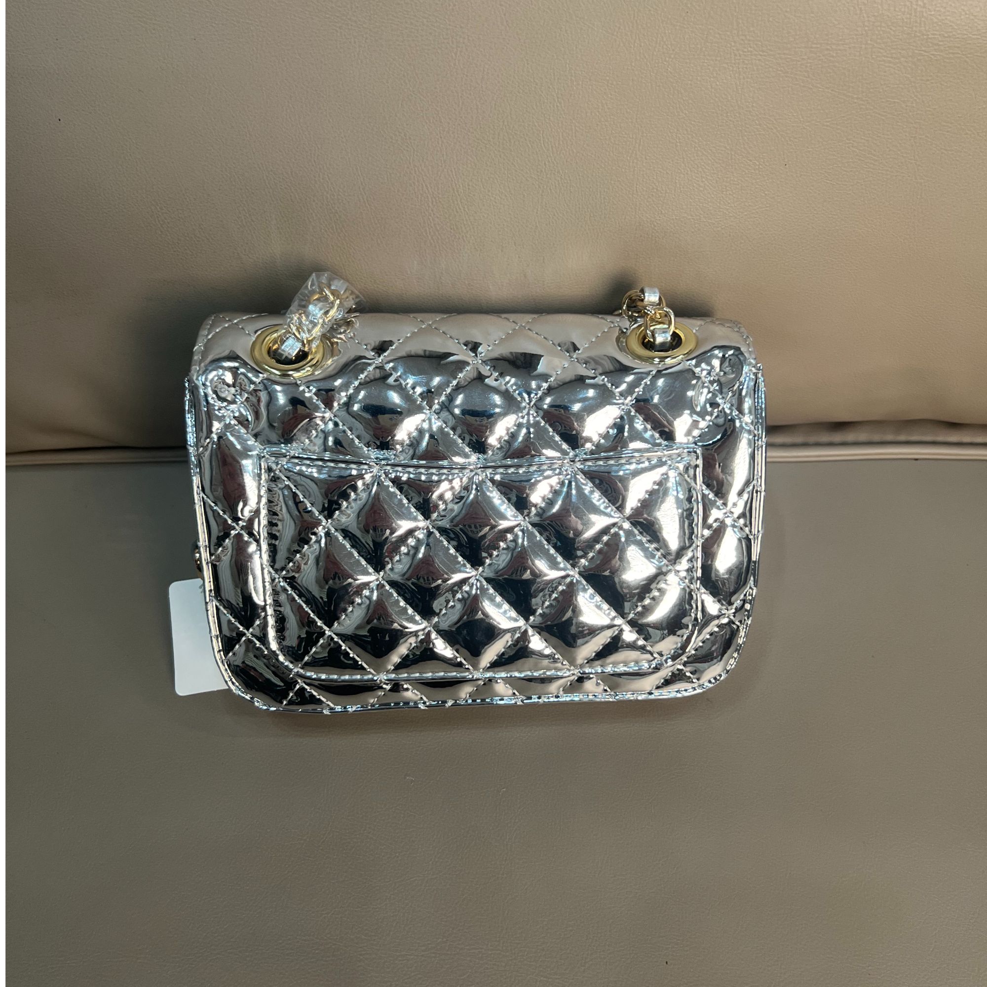 A110新款真皮时尚通勤休闲百搭经典单肩斜挎包 银色