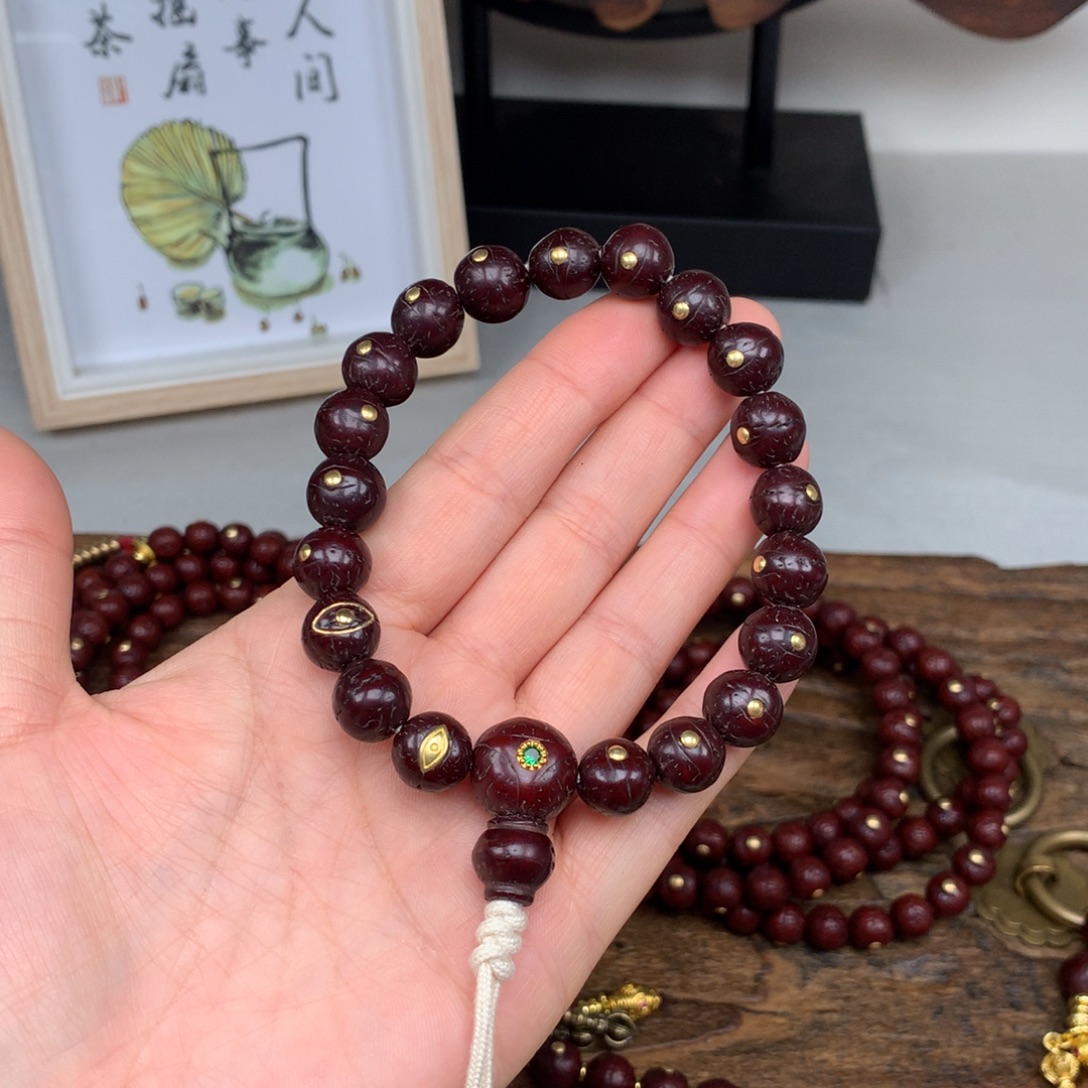 凤眼菩提吊坠11.5 手持3眼