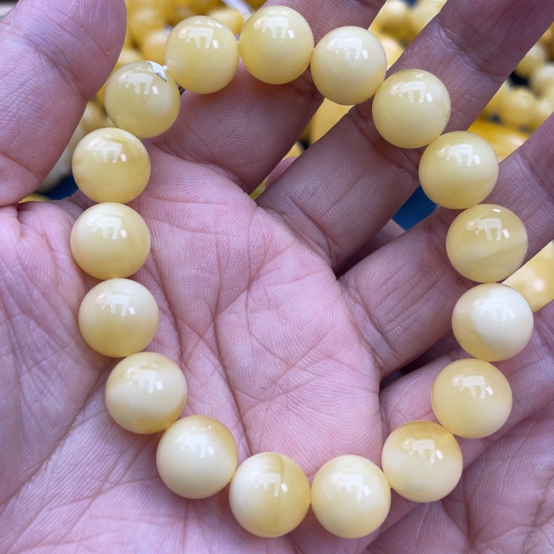 琥珀裸石未镶嵌琥珀蜜蜡12m m