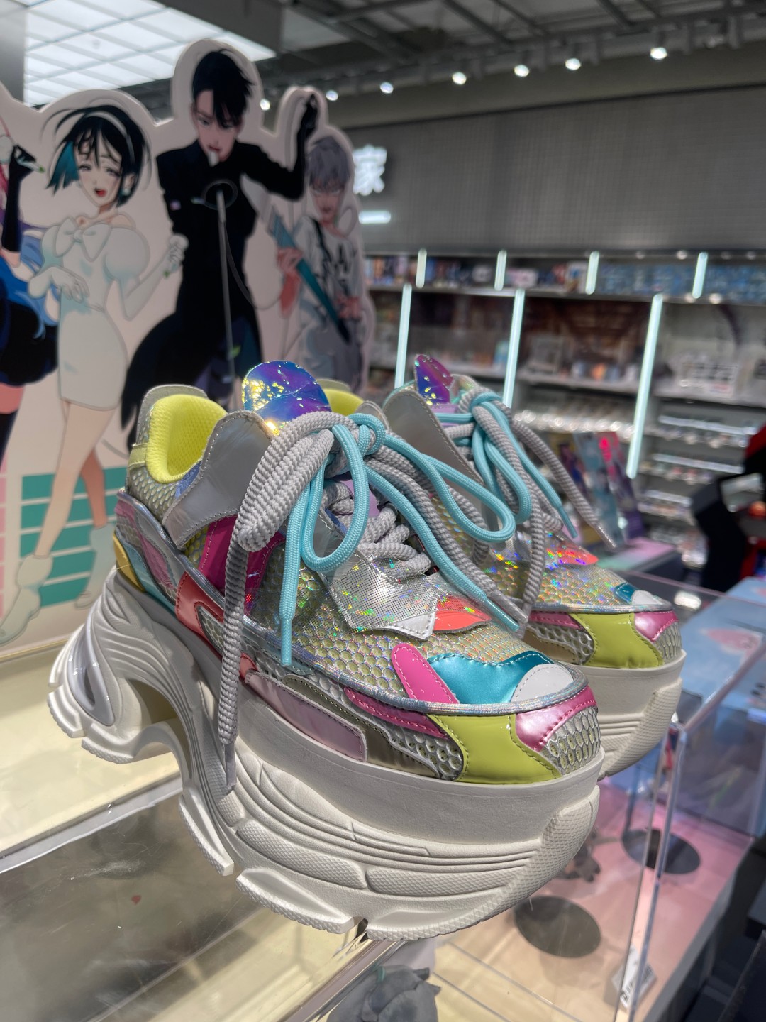 殴货真皮透气网爆款老爹鞋潮酷系列拼撞色新出炸街增高松糕休闲鞋