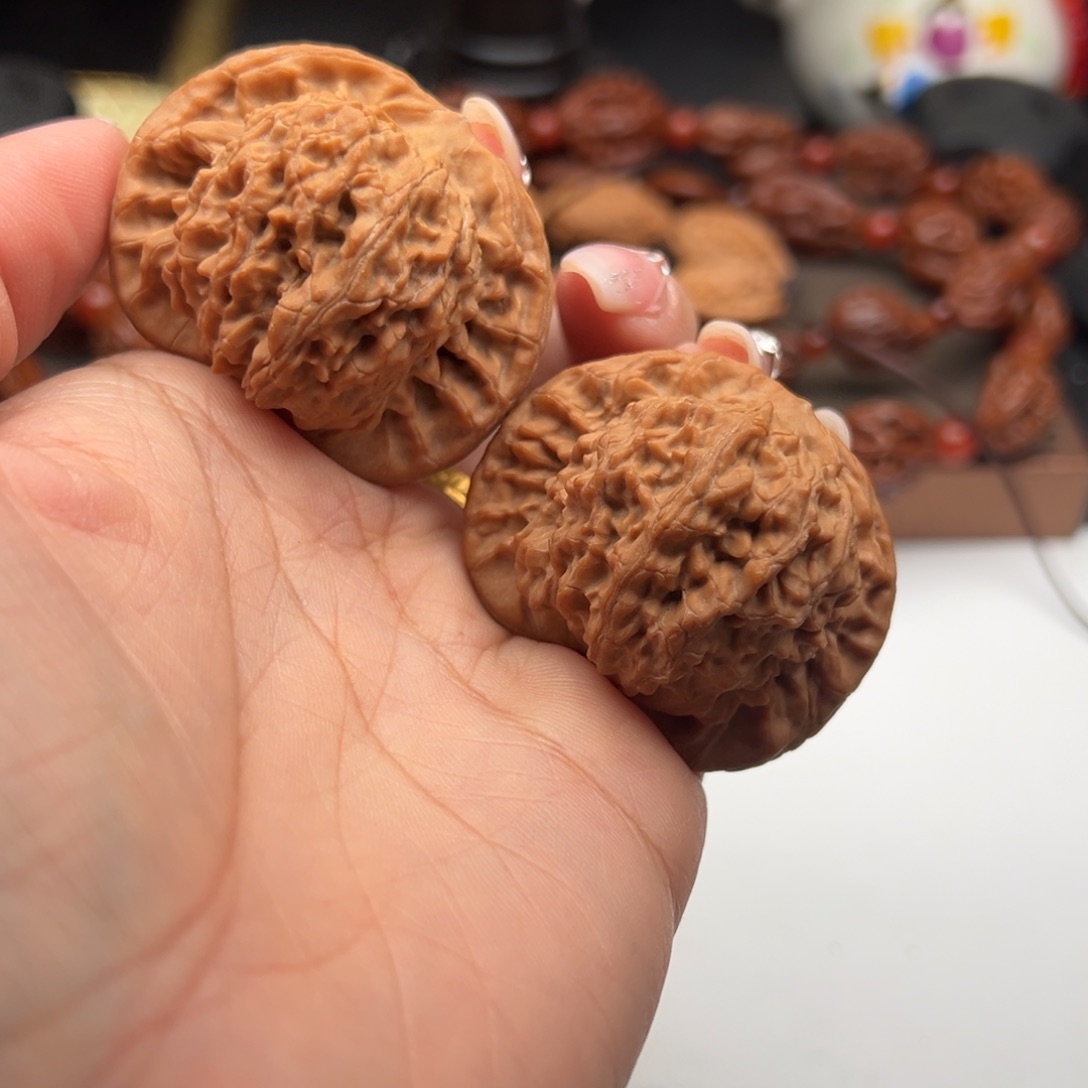 文玩核桃把件宽边44