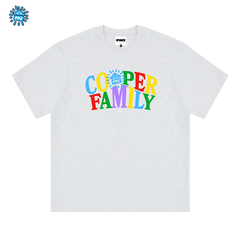 FNI Cooper系列（cooper基础！）卡通趣味纯棉短袖男女t恤新款发泡
