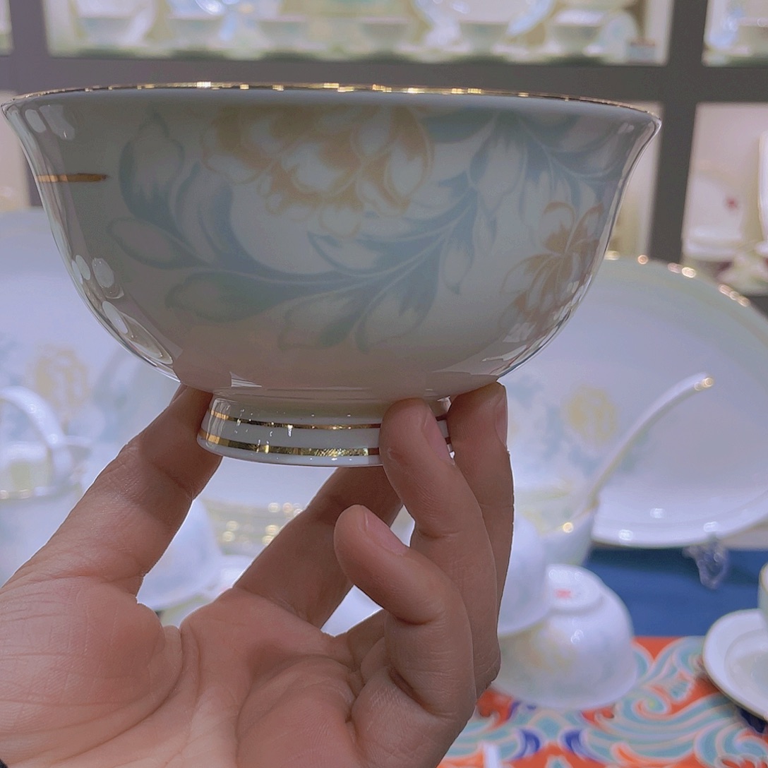 单拍沁雅10个米饭碗