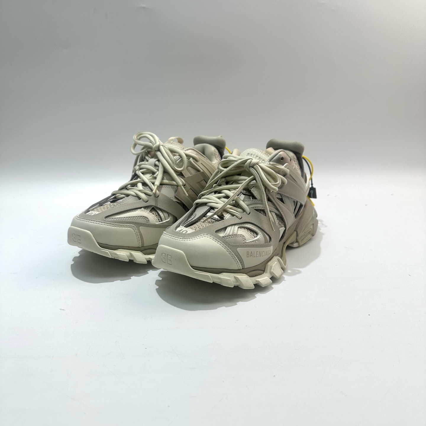 99新 Balenciaga/巴黎世家 40码 米白Track1.0男鞋SY0819