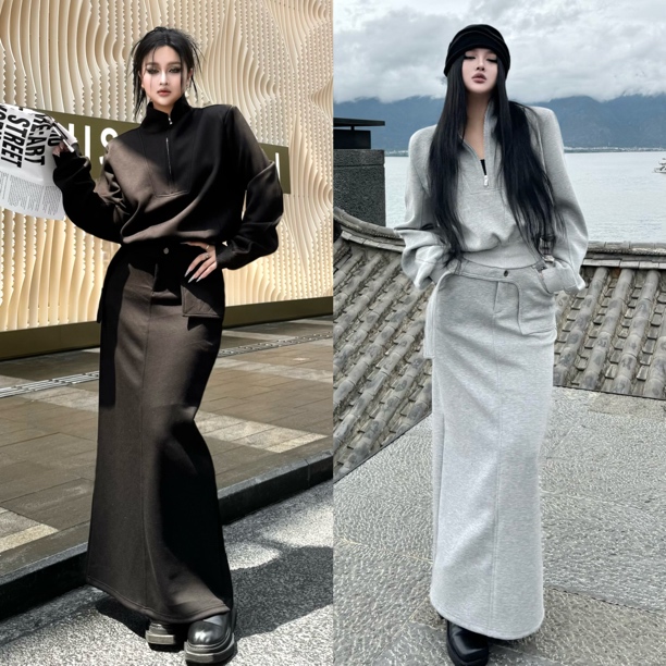 Blackgirl新款【人工智能】春夏极简主义工装简约设计休闲运动套装