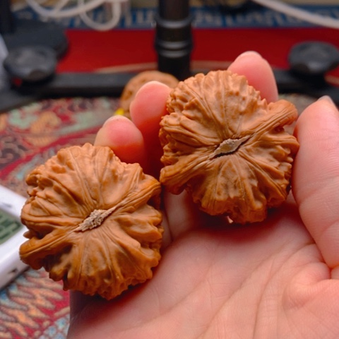 问***道吊坠文玩核桃白狮子