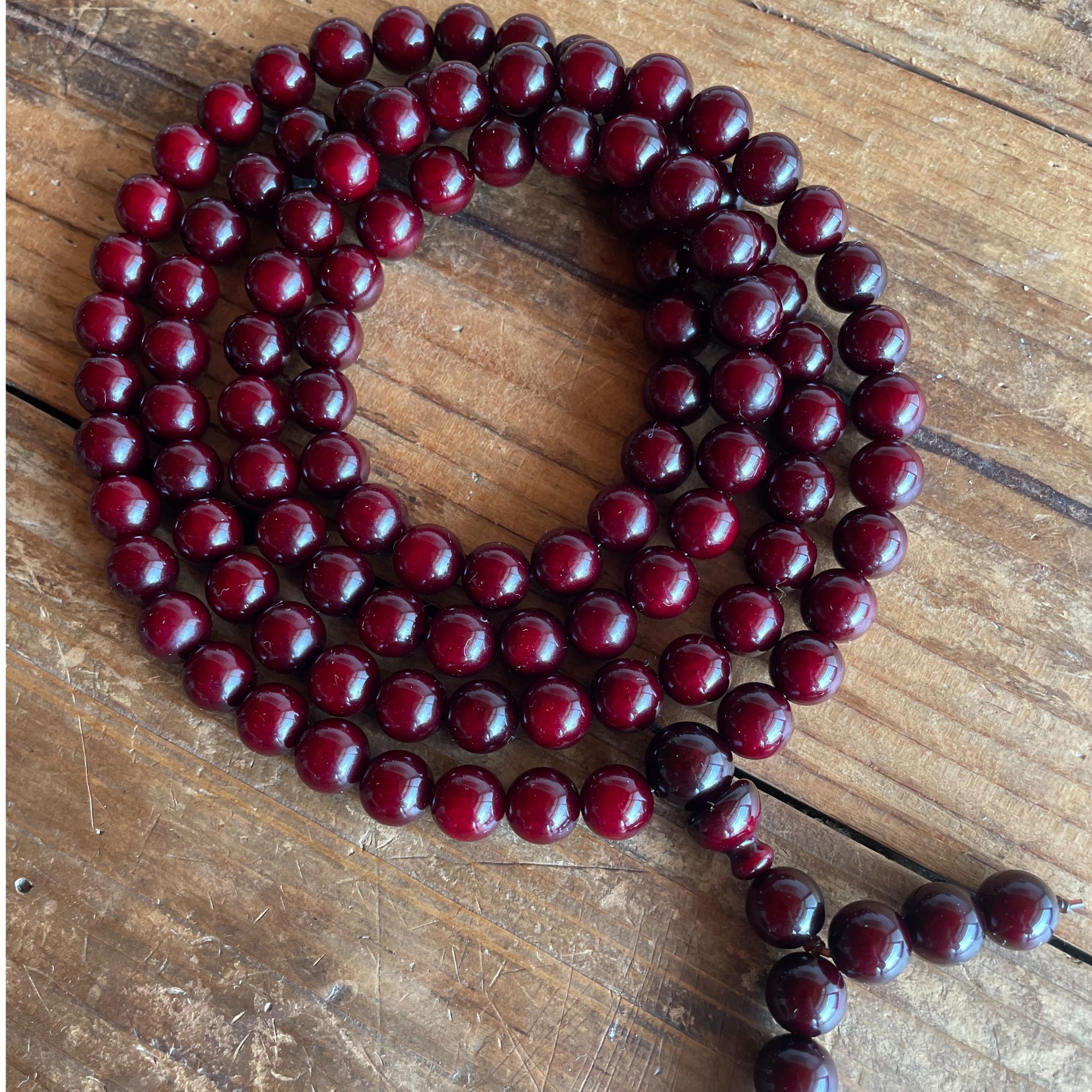 正宗帝王血龙木老料1.0*108颗文玩手串手链男女念珠情侣项链