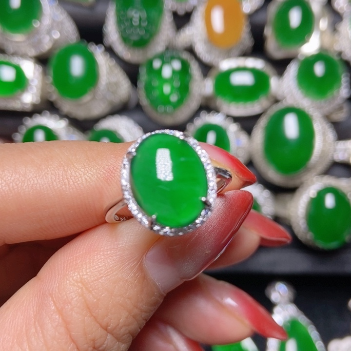 颈饰银S925镶嵌翡翠翡翠