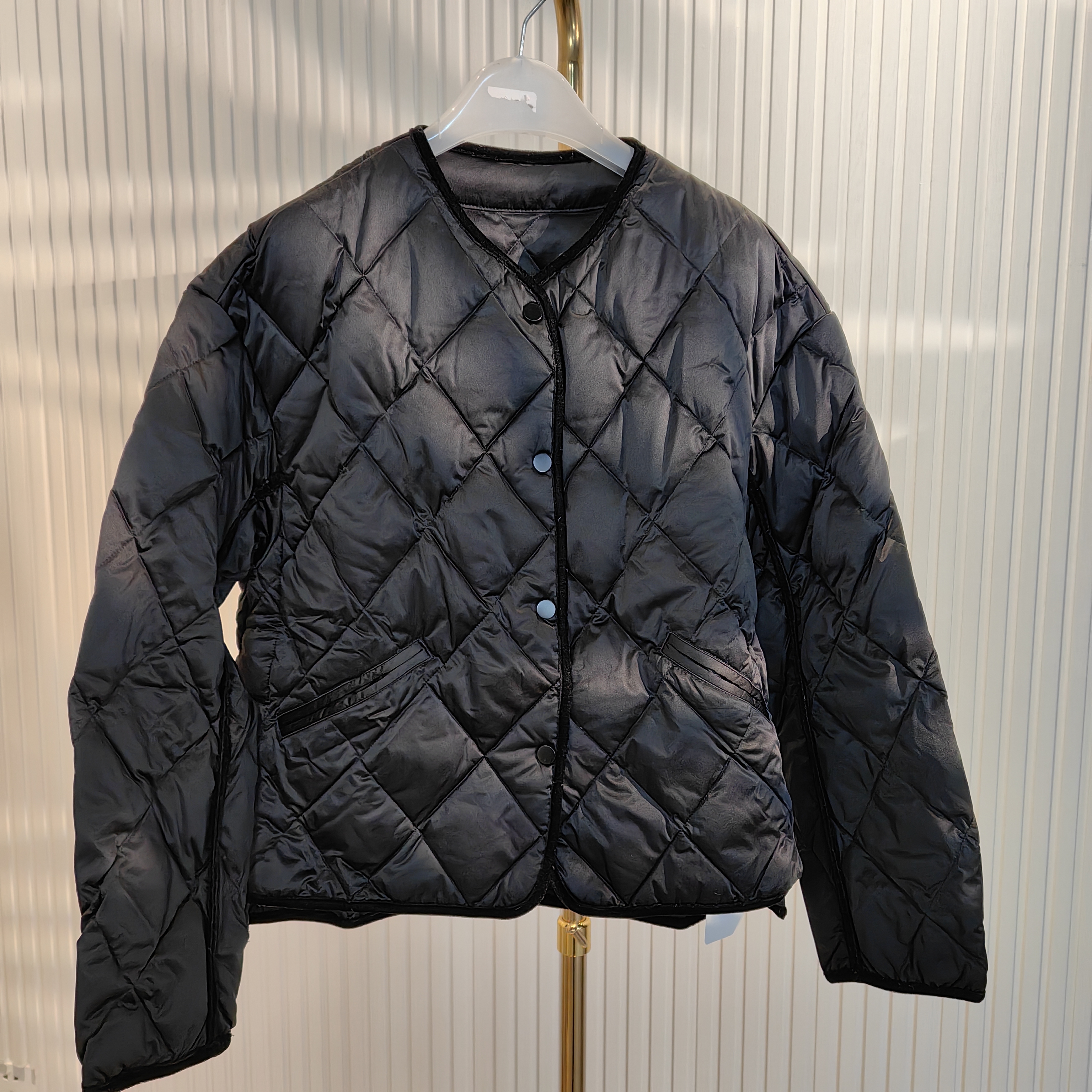 *【大喜】新款秋冬拼接菱格羽绒服【24Y0204】