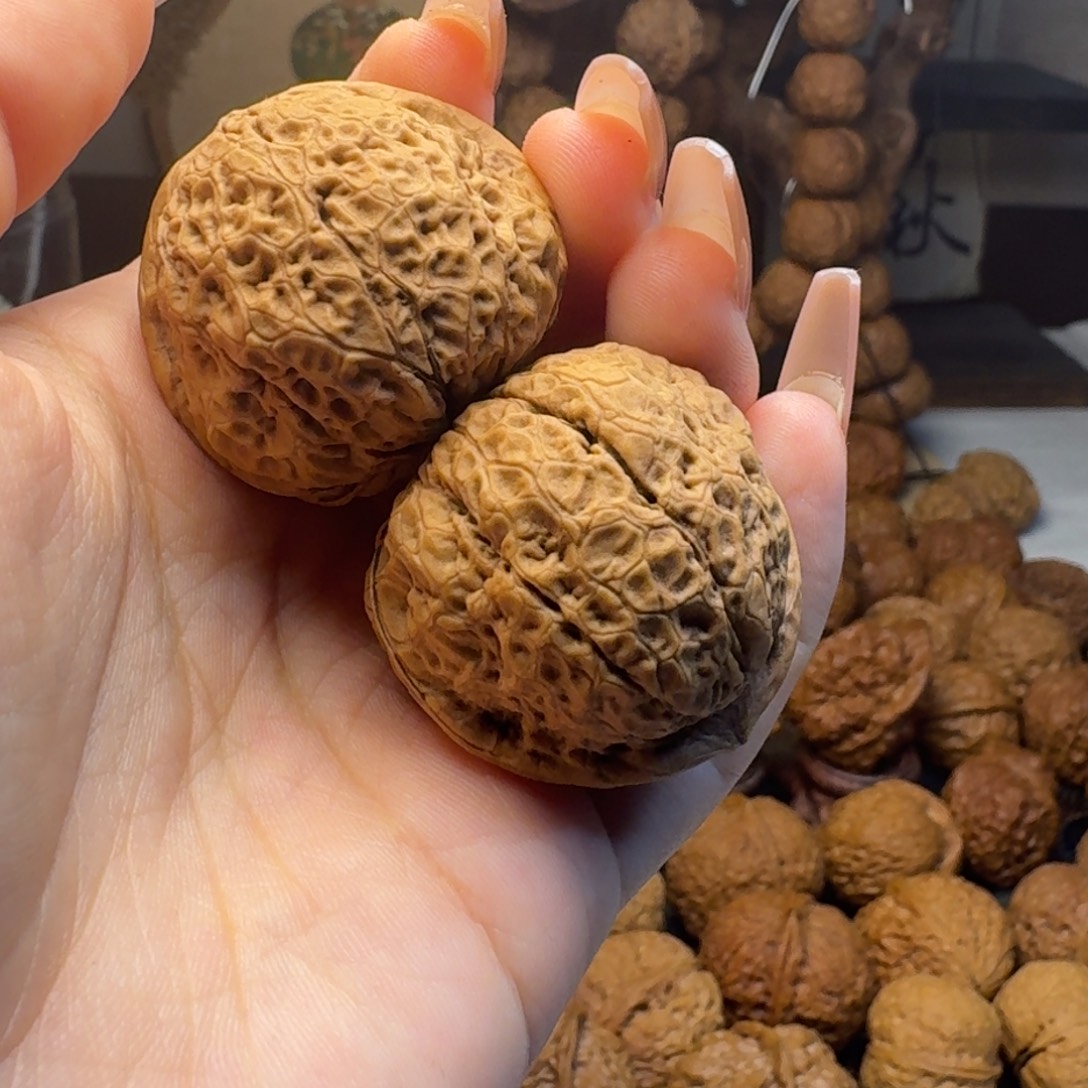 西***西文玩核桃把件宫廷官帽35.3