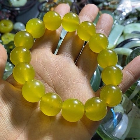 岫玉手链未镶嵌一个