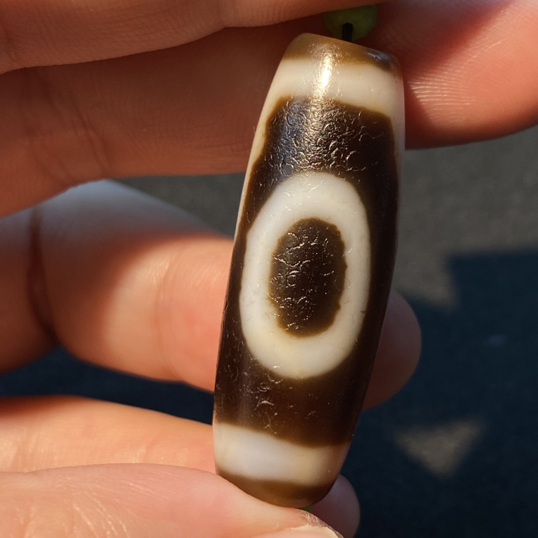 小卢手工二眼天珠带绳