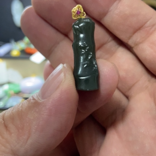 和田玉银S925镶嵌颈饰