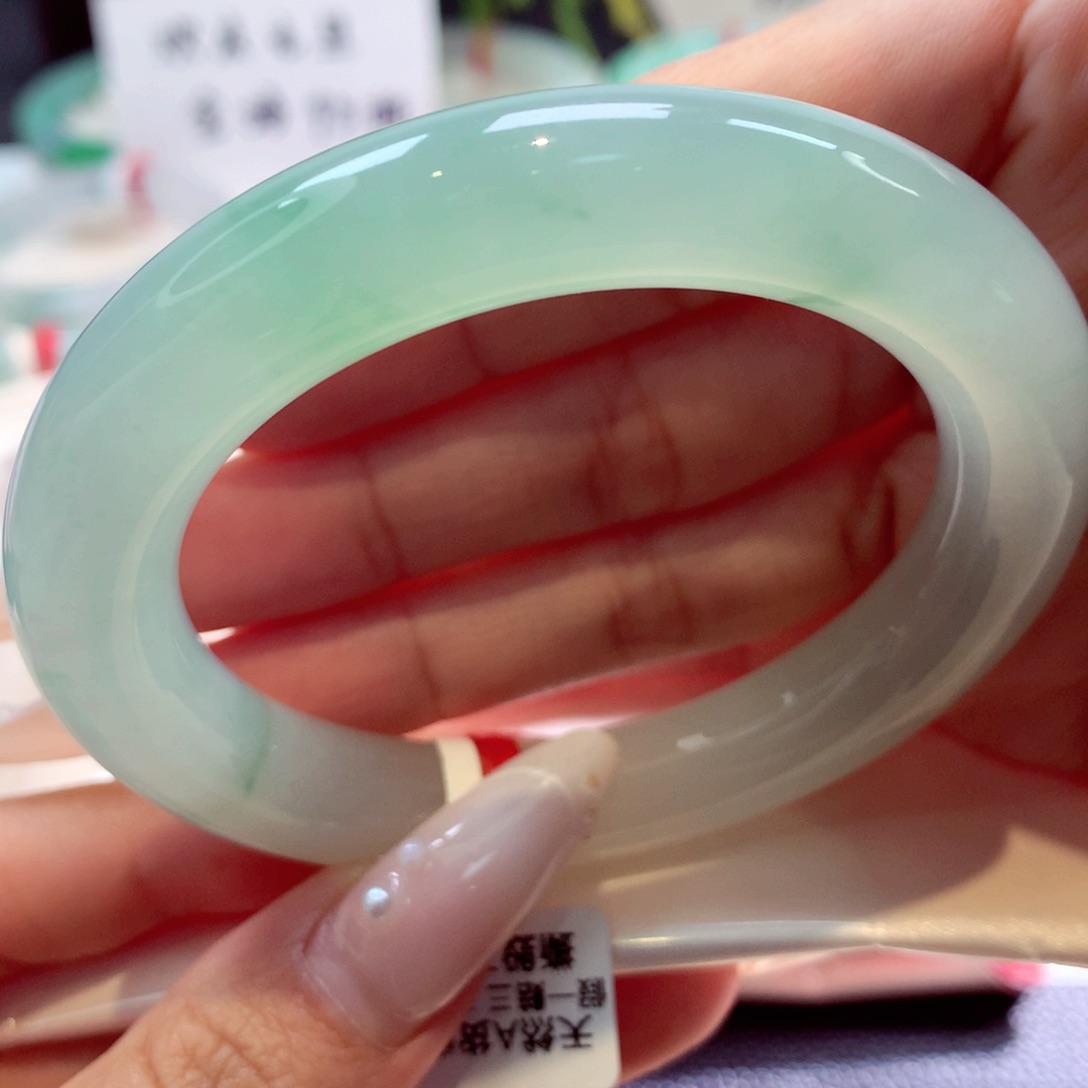 未镶嵌手镯翡翠圆条15号66