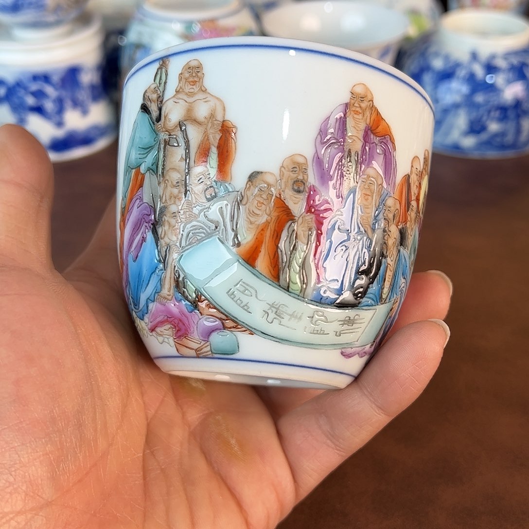 杯景德镇全手工手绘陶瓷