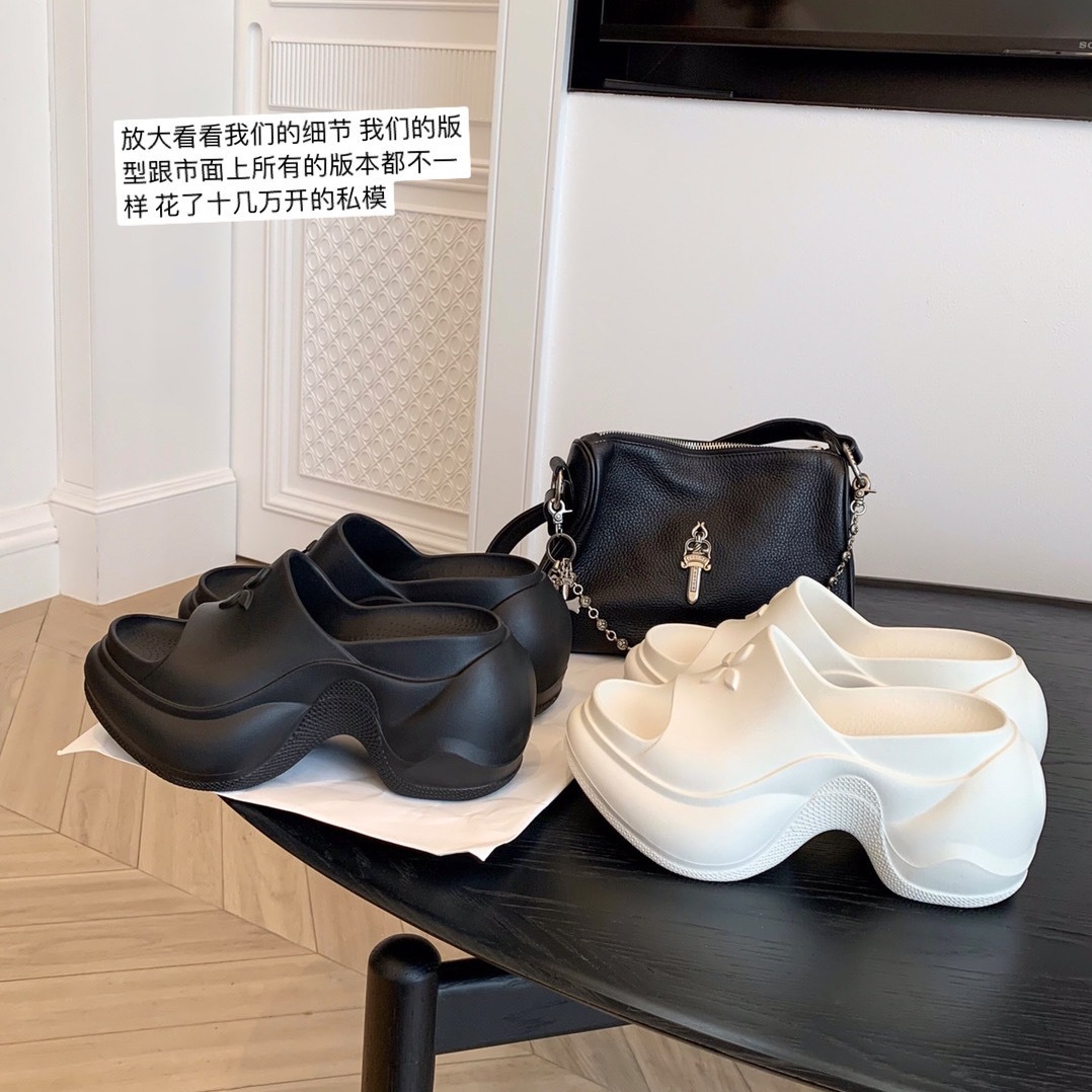 【sheii苏茵茵】辣妹拖~花瓣厚底增高休闲度假沙滩拖鞋女凉拖外穿
