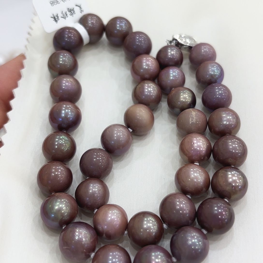 未镶嵌淡水珍珠项链11-13有核