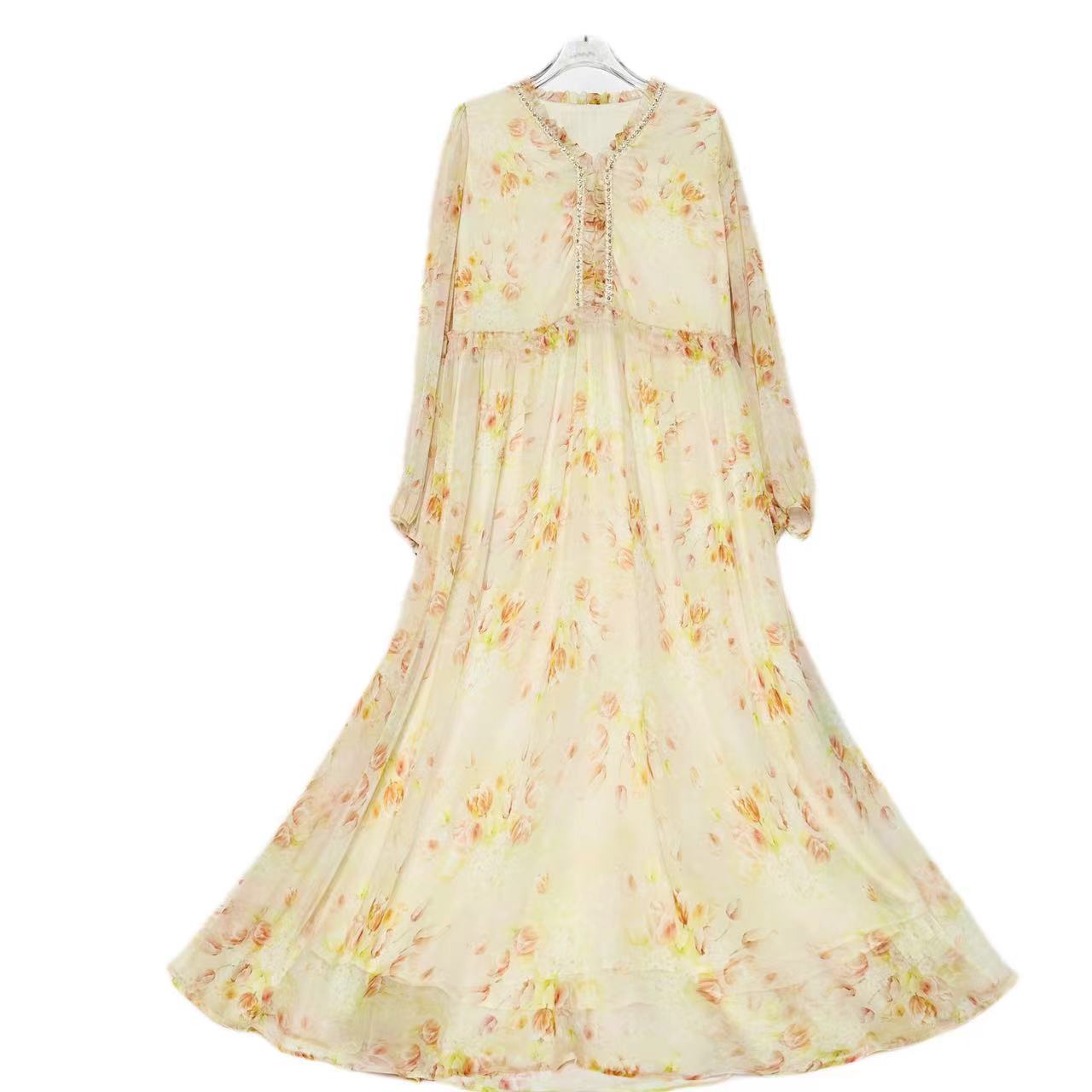 【文文原创】重磅100桑蚕丝连衣裙Y23CW278-2