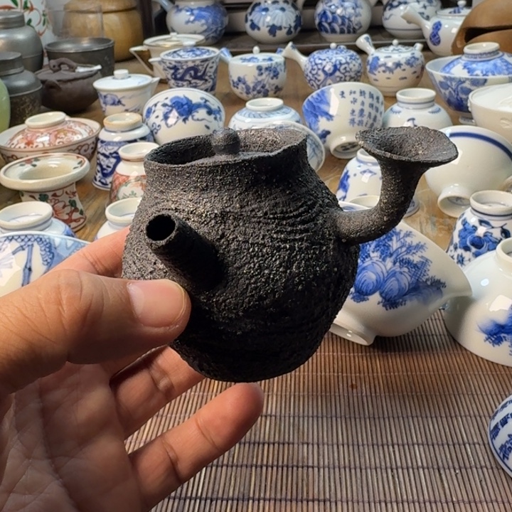 雪***风青花瓷器杯子茶具