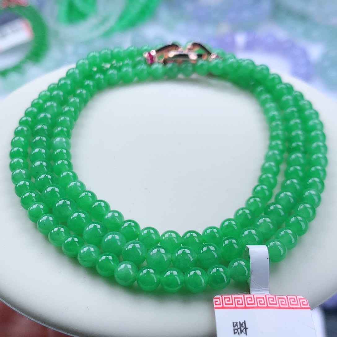 翡翠手串未镶嵌卡4.1