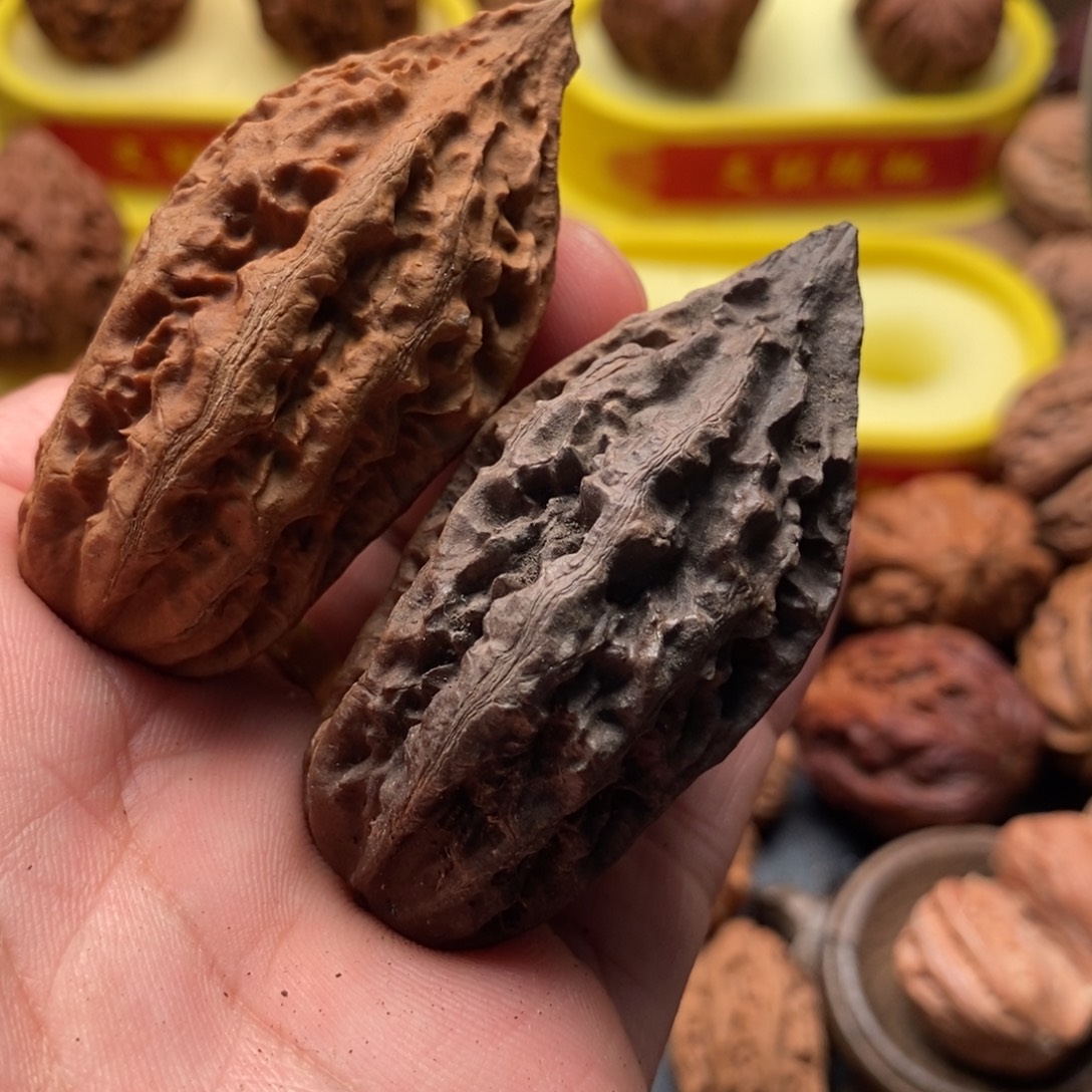 吊坠文玩核桃黑彩6