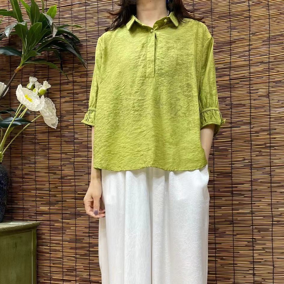 1747新款夏季宽松显瘦优雅气质T恤小衫QZ