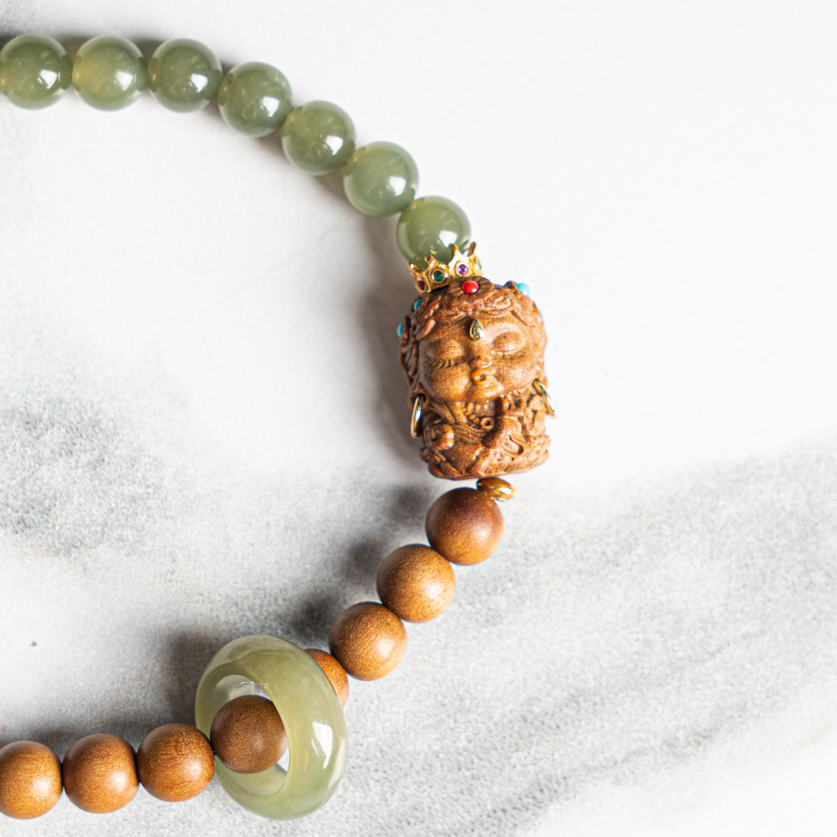 【仙游非遗】印度老山檀配度母0.6*28颗手串