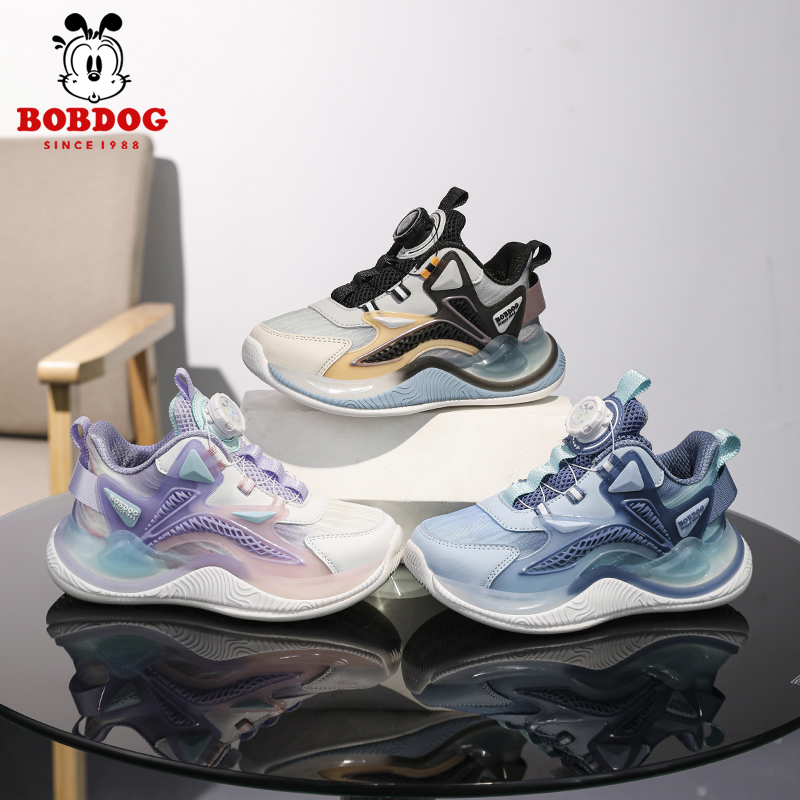 巴布豆男童篮球鞋2025夏季新款中大童女童休闲时尚运动跑步鞋潮鞋