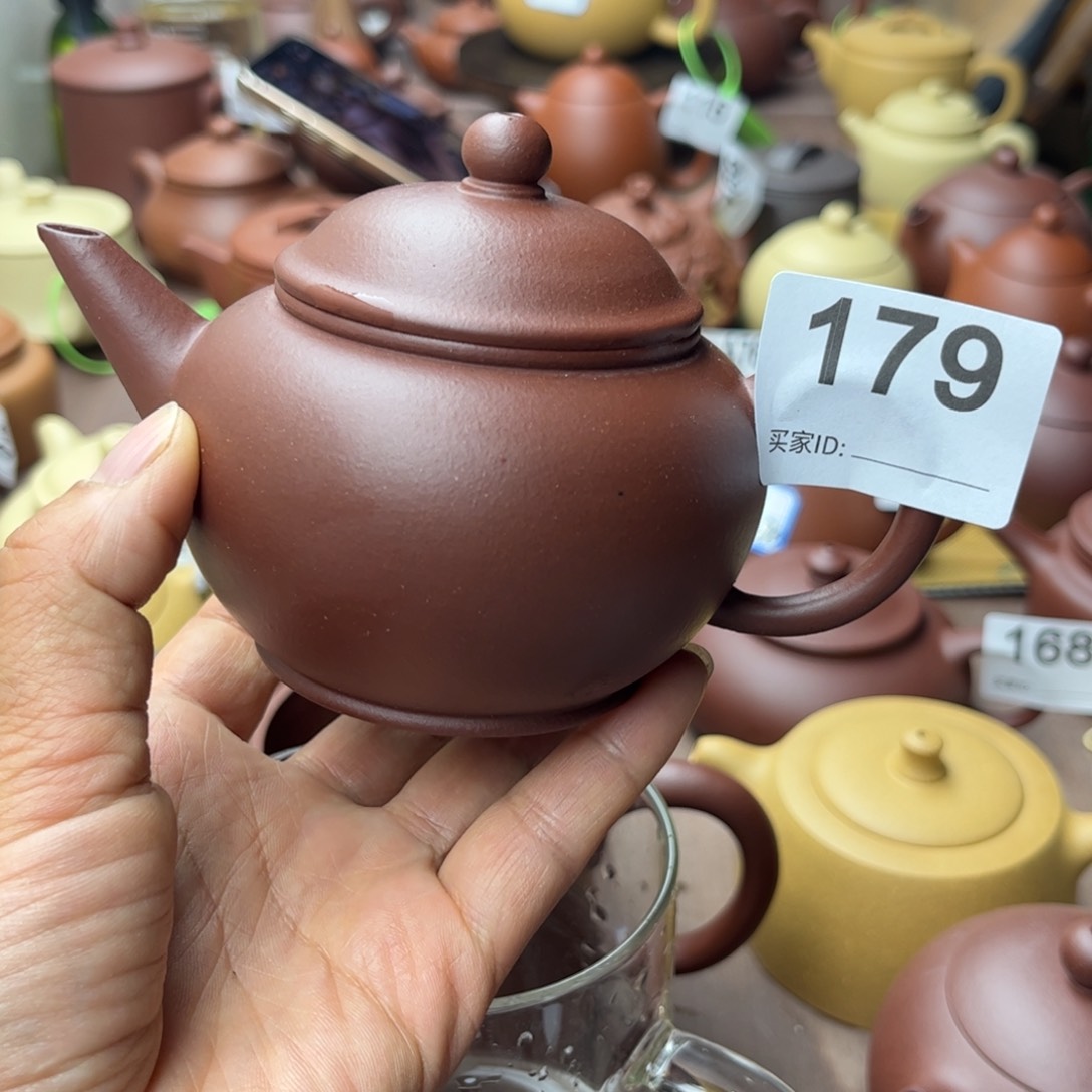 紫砂茶壶紫泥半手工200cc