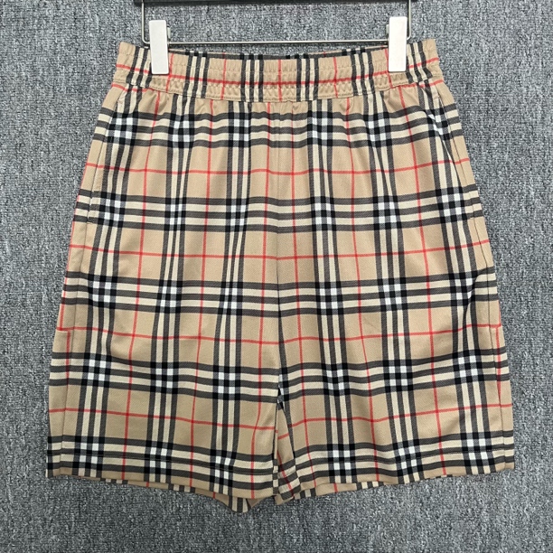 99新 BURBERRY/博柏利 格纹满印中腰休闲短裤/S码/99新/13285