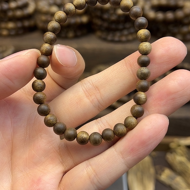 沉香碎屑沉香06圆珠单圈