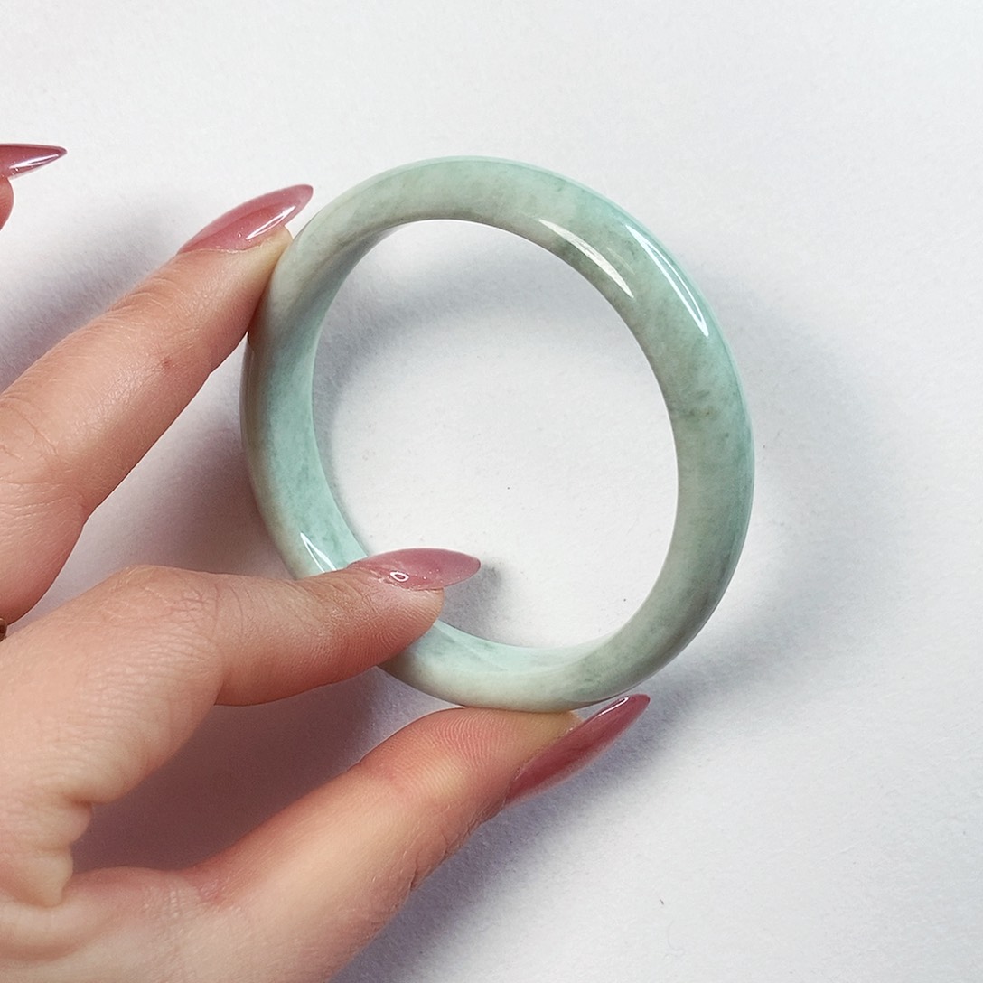 蓝田玉（蛇纹石化大理石玉）手镯未镶嵌