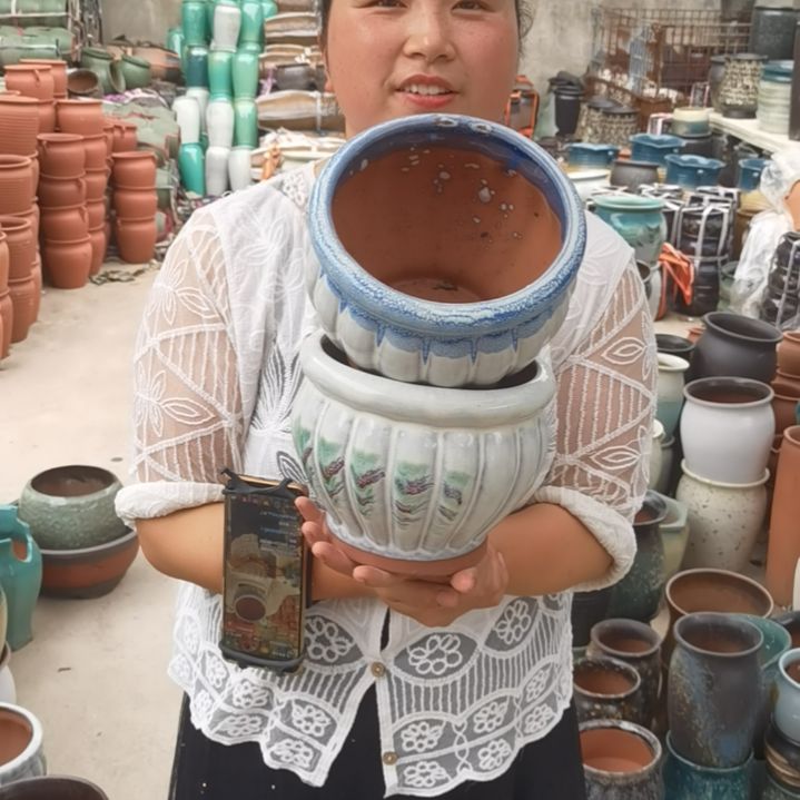 口18高16瑕疵两个盆子