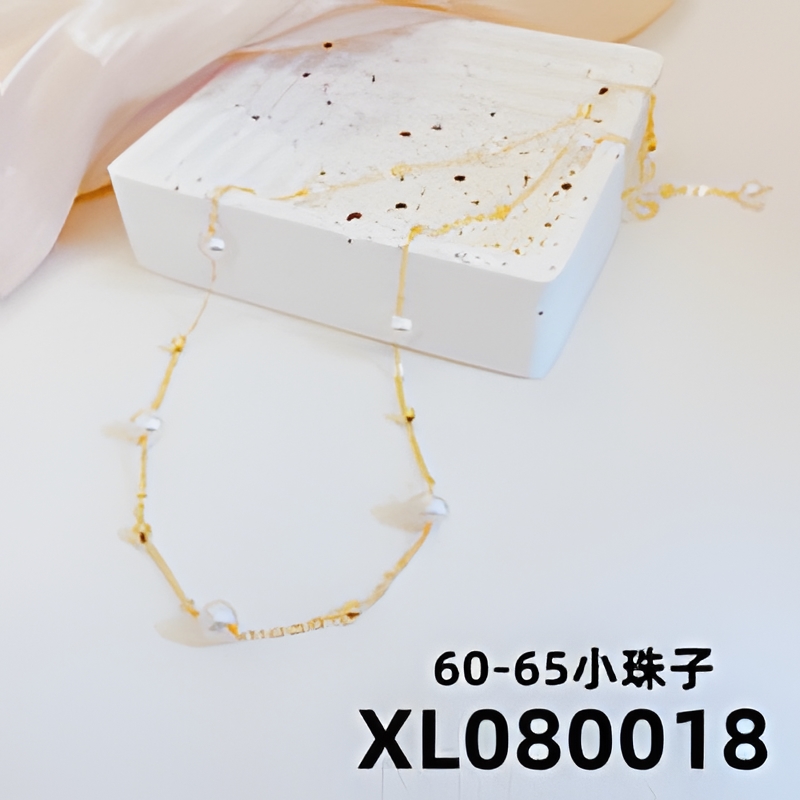 铜合金项链 满天星珍珠项链手工气质时尚法式小众简约XL080018