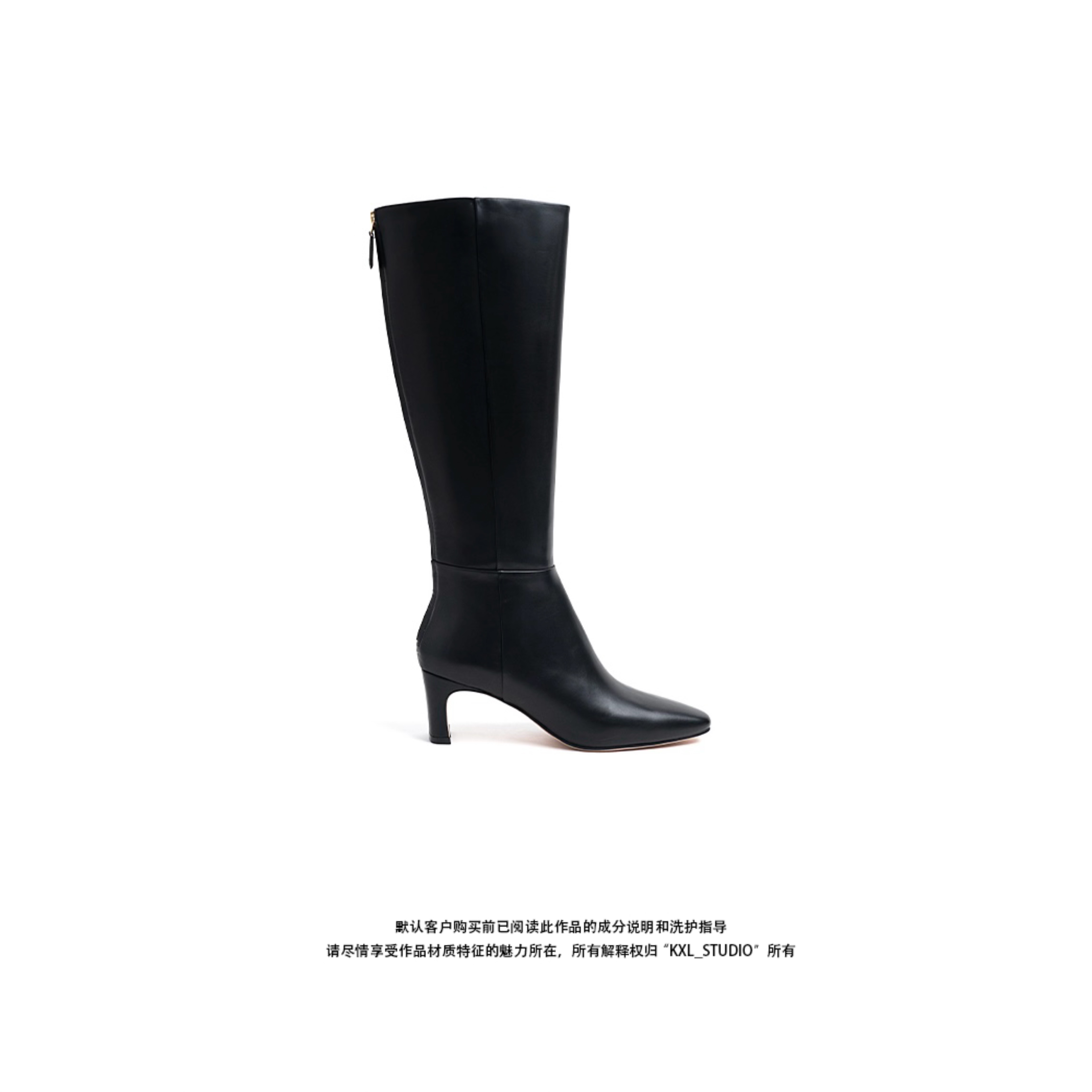 KXL- STUDIO 【KELE精选】摩登主义_尖头高筒靴3459