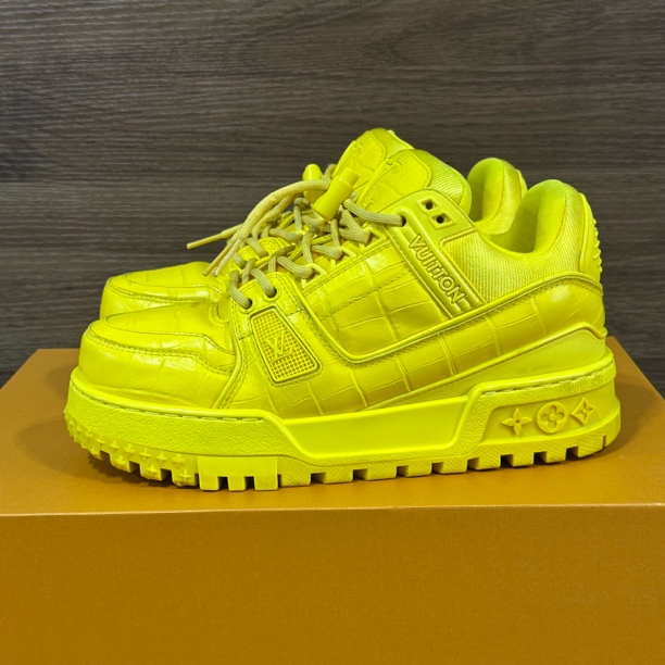 99新 LouisVuitton/路易威登 38码 trainer 黄色胖丁 板鞋