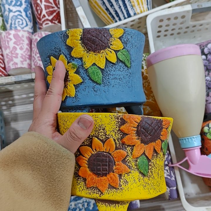 红陶吸水透气的白陶花盆凑满12发货