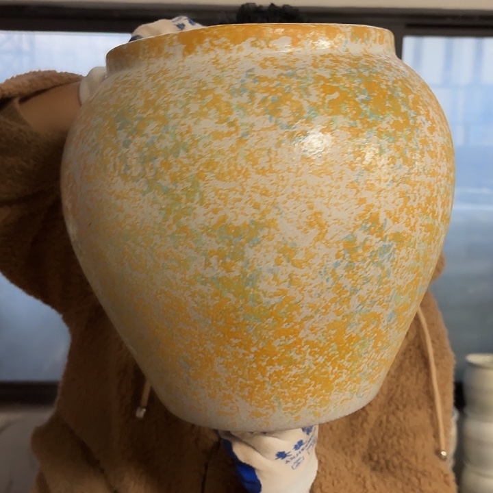 瑕疵高28口20花盆