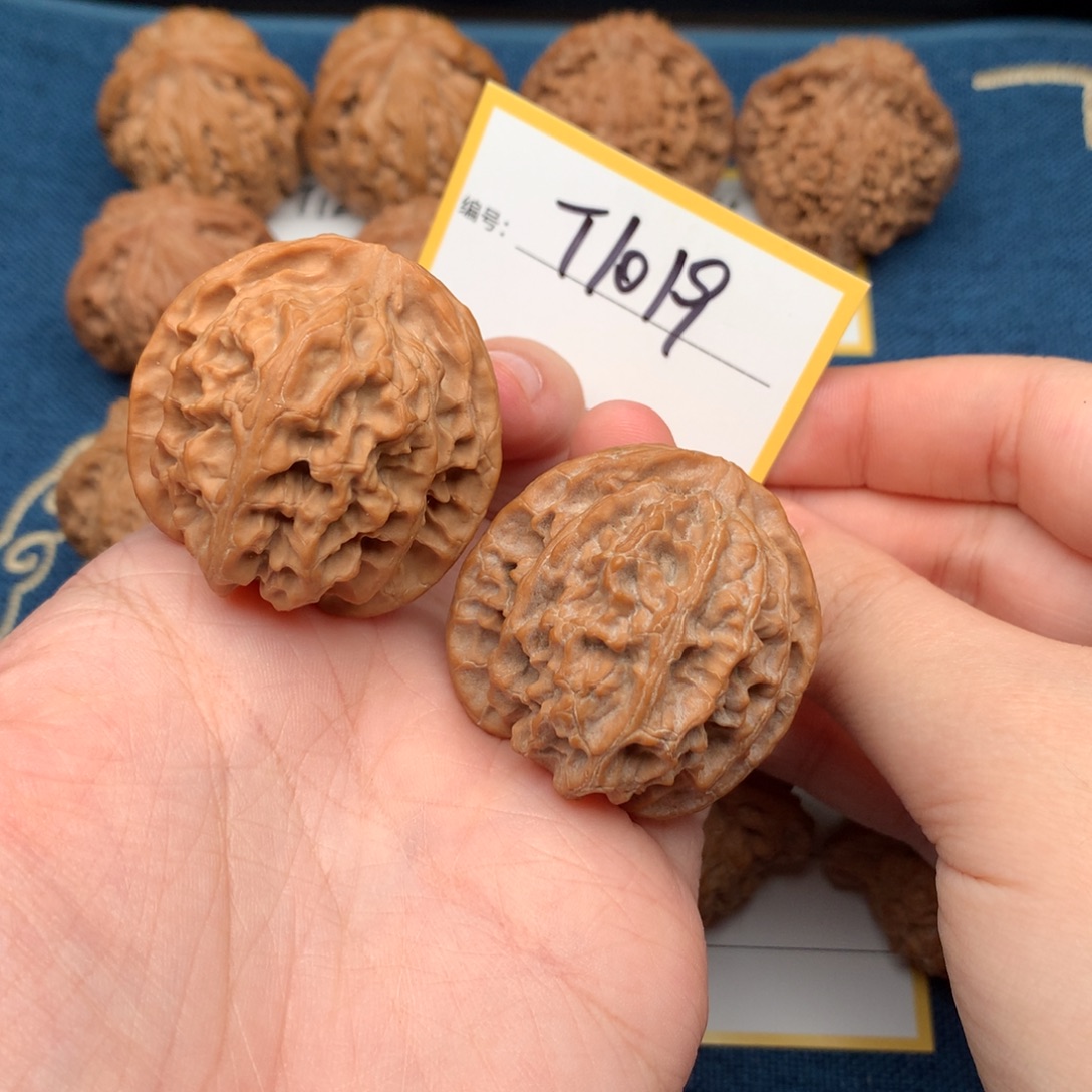 把件文玩核桃38苹果园 1019