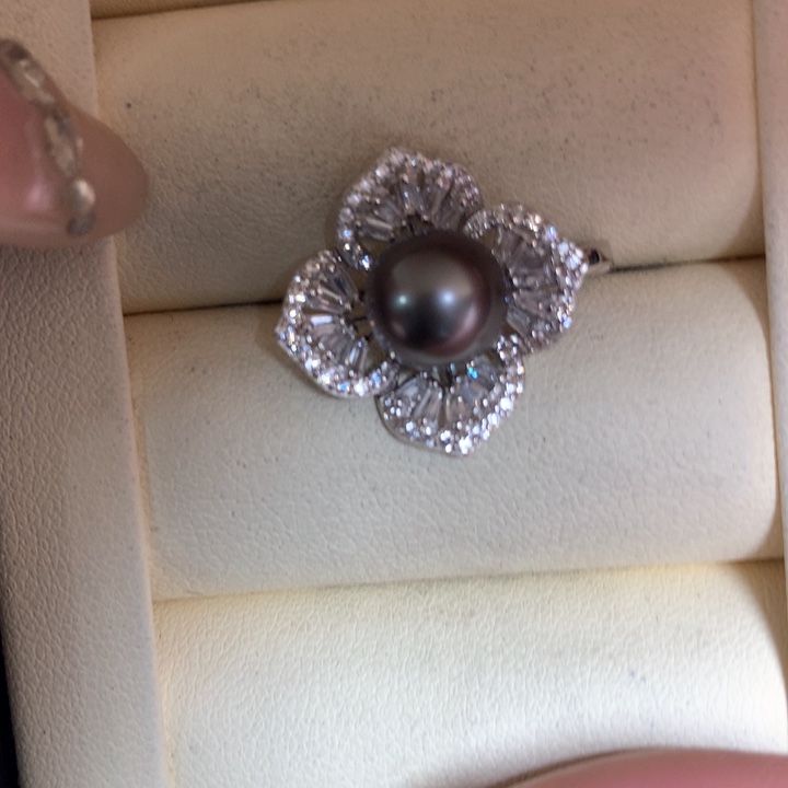 颈饰银S925镶嵌海水珍珠