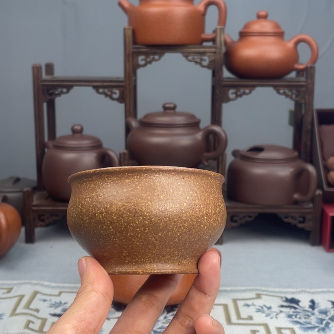 巧***儿茶杯紫砂桃花呢 杯子