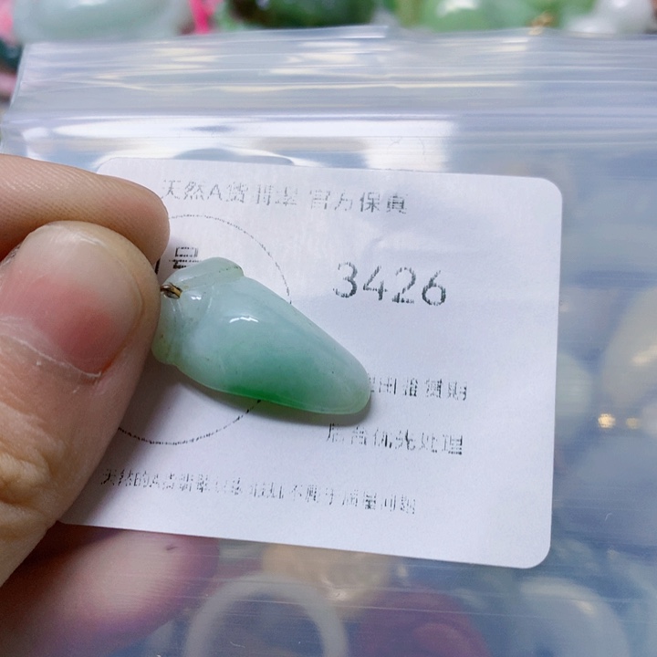 翡翠吊坠(赠链)未镶嵌翡翠