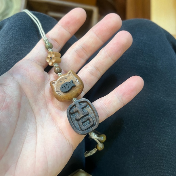 由物喜/猫吃鱼大吉摆件挂饰