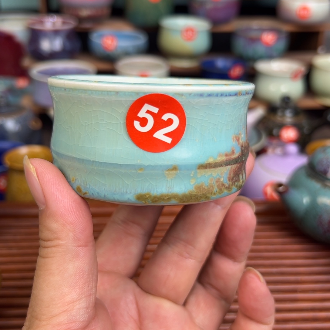 手工制作钧窑茶器