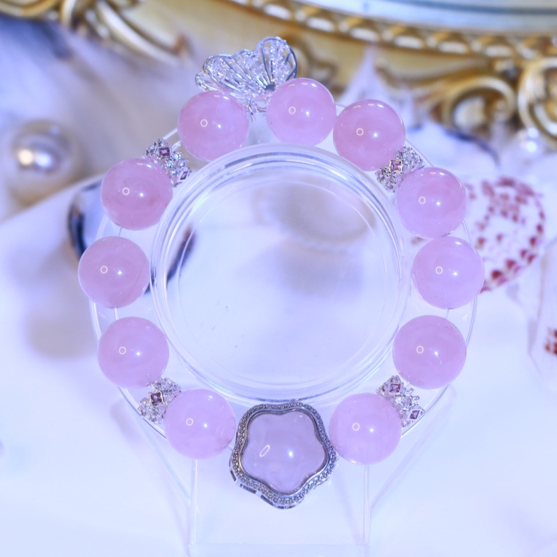 粉色幻想 天然马达加斯加粉水晶 多样性发一