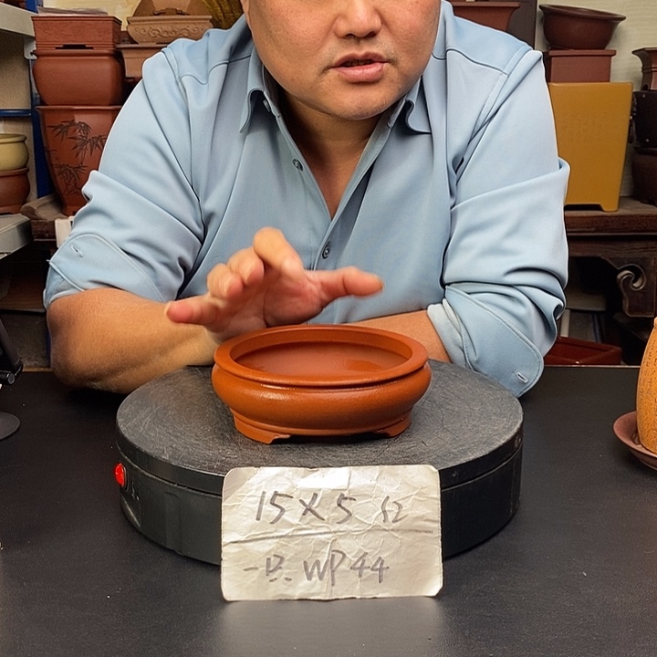 紫砂花盆货号一只WP44