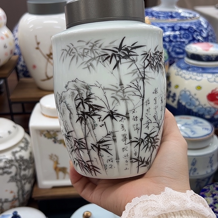 瓷片茶叶罐茶叶罐
