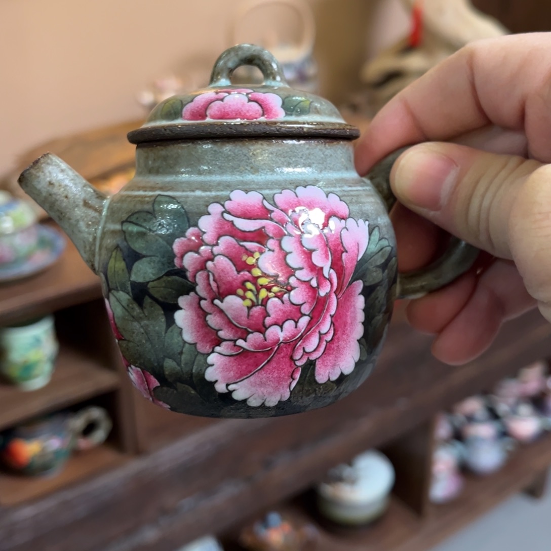 柴烧手工手绘陶瓷