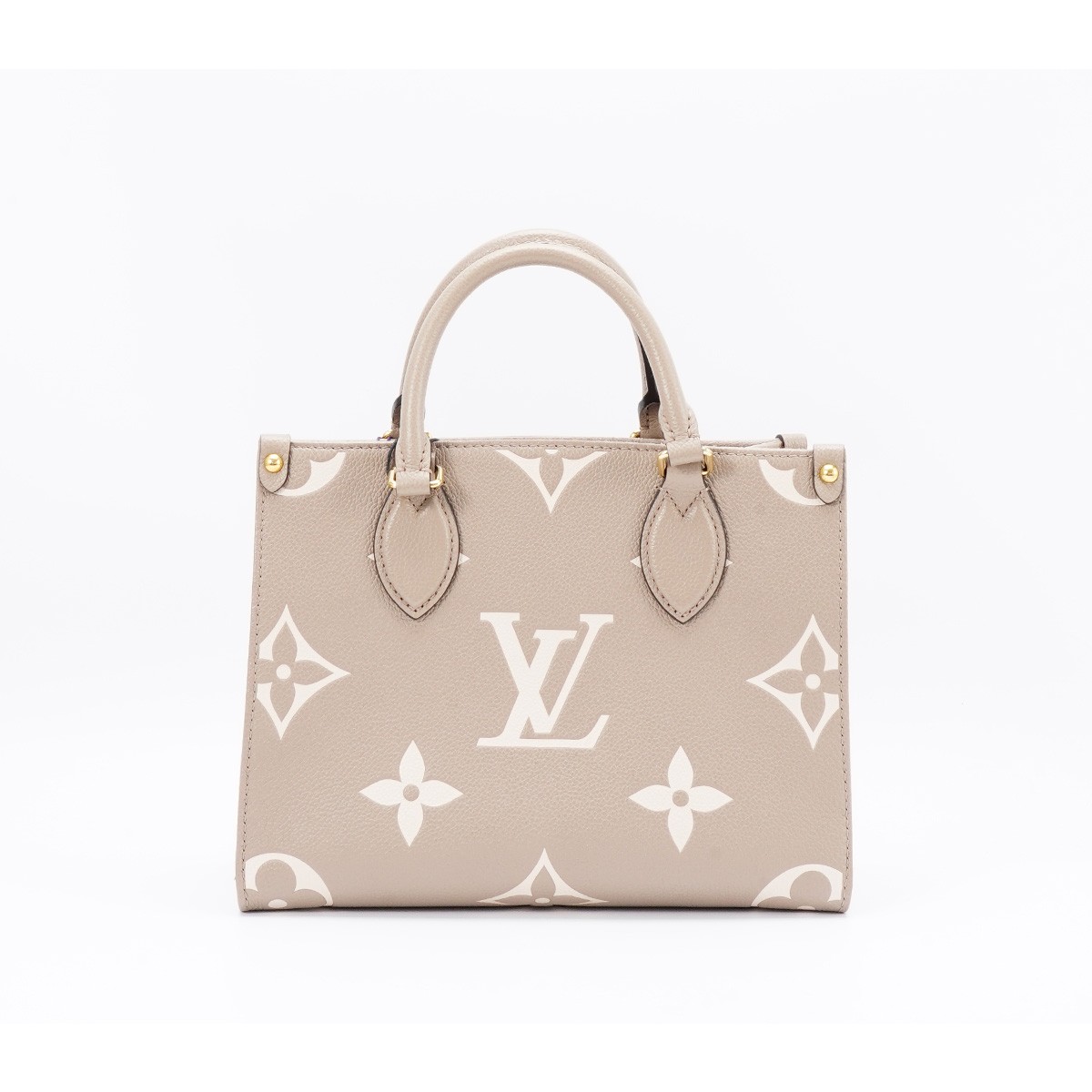95新 LouisVuitton/路易威登 【一号店】onthego bb全皮款灰白